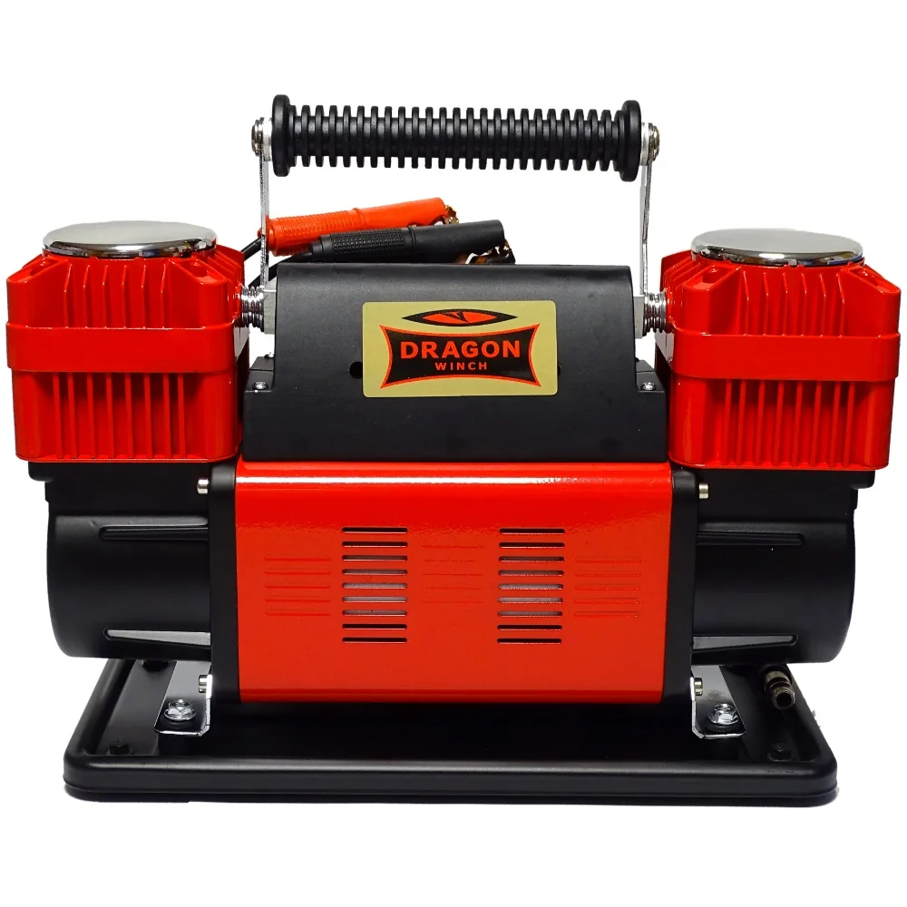 KOMPRESOR DWUTŁOKOWY 12V DRAGON 300L/min wąż 7m