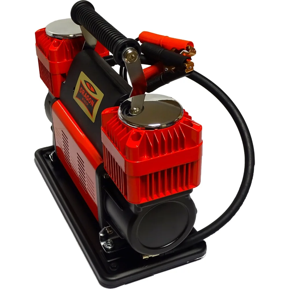 KOMPRESOR DWUTŁOKOWY 12V DRAGON 300L/min wąż 7m