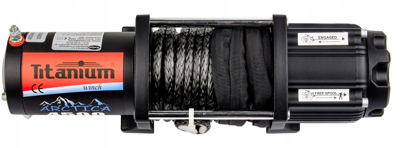 Wyciągarka elektryczna Atv 4500LBS TITANIUM ARCTICA SYNTETYK
