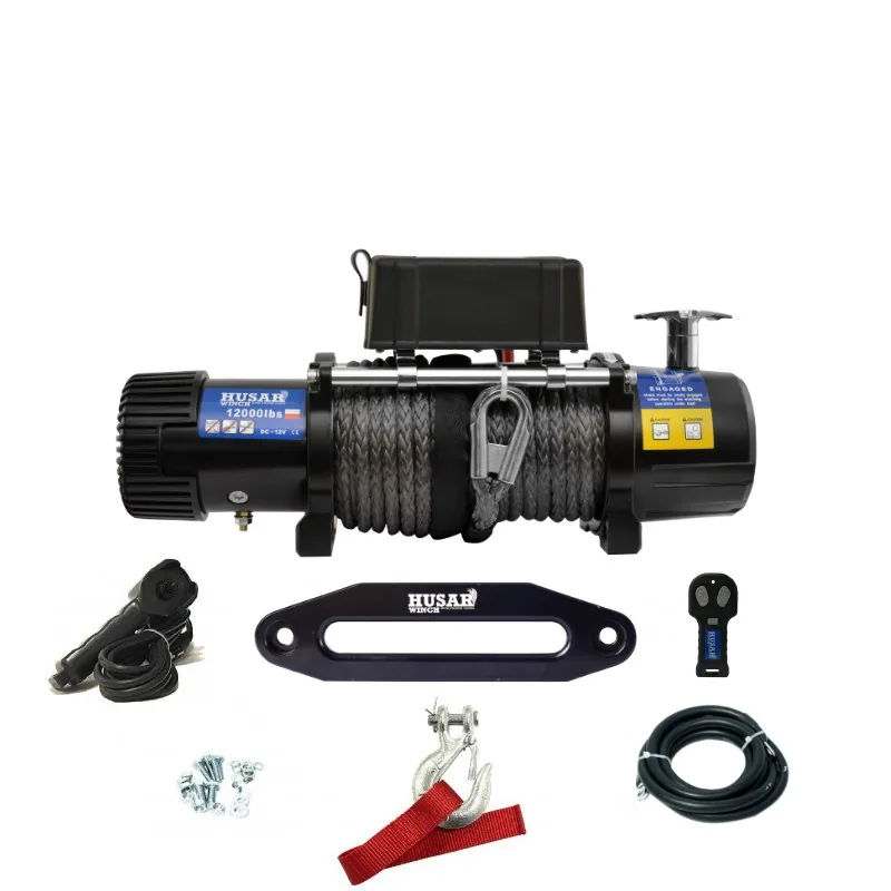 Wyciągarka elektryczna 12000LBS Laweta Husar Winch syntetyk