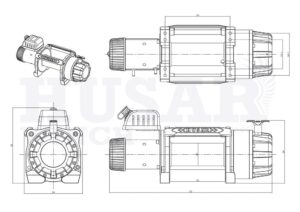 Wyciągarka BST S 22000 LBS 24V HUSAR