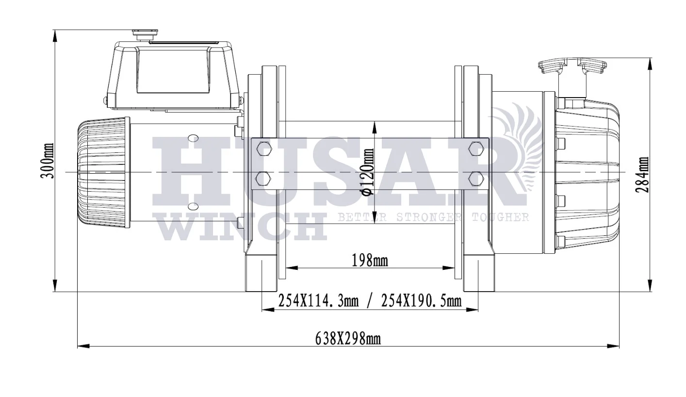 Wyciągarka BST S 26000 LBS 24V HUSAR