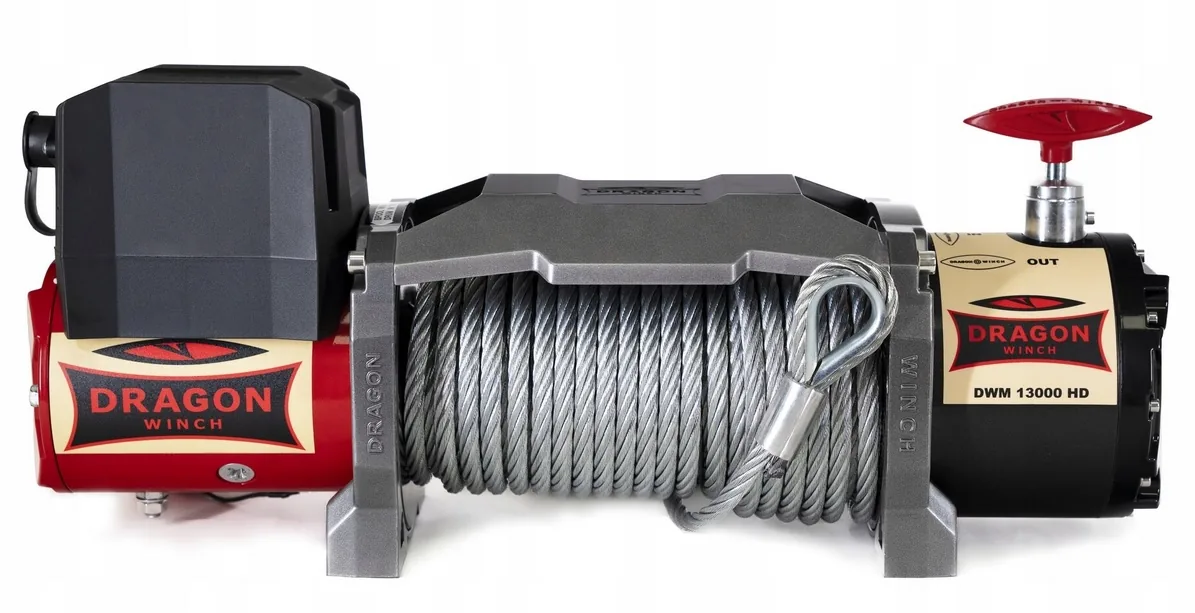 Wyciągarka DWM 13000 HD 6T 12V DRAGON WINCH NOWY MODEL WODOODPORNA