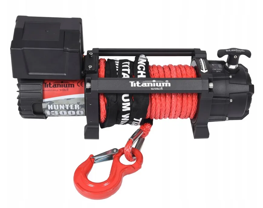 WYCIĄGARKA WCIĄGARKA 13000LBS HUNTER 12V 6 TON SYNTETYK