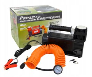 KOMPRESOR DWUTŁOKOWY 12V OFF-ROAD 160L/min wąż 7m