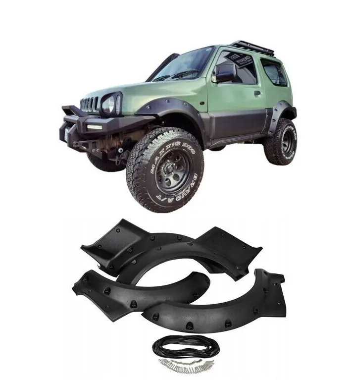 POSZERZENIA NADKOLI / FENDERY LLDPE SUZUKI JIMNY Gen 3 silnik 1.3 (1998-18)