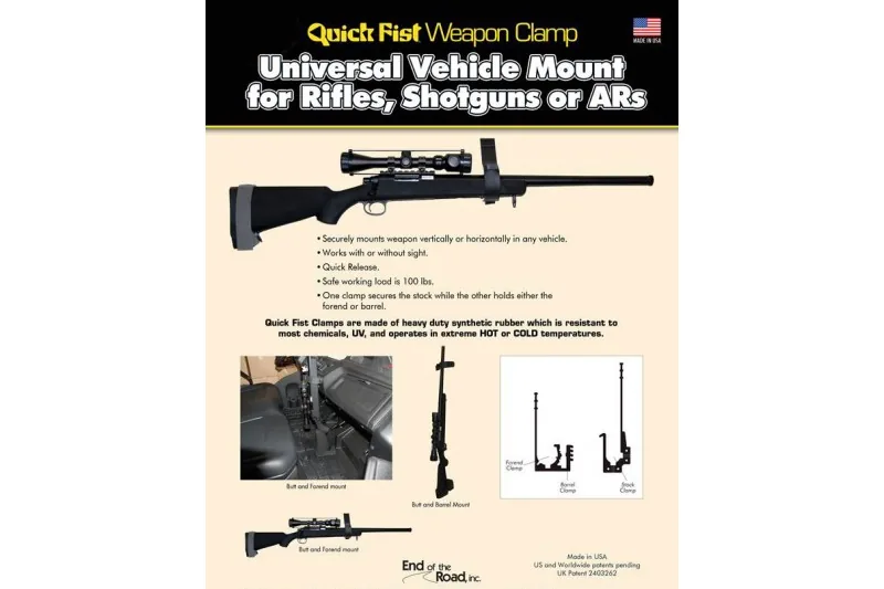 Uchwyt gumowy Quick Fist Weapon – na broń – Mocowanie Uniwersalne