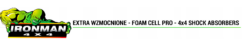 AMORTYZATORY +2'' Ironman 4x4 Mercedes-Benz X Class 2017-2020 WZMOCNIONE