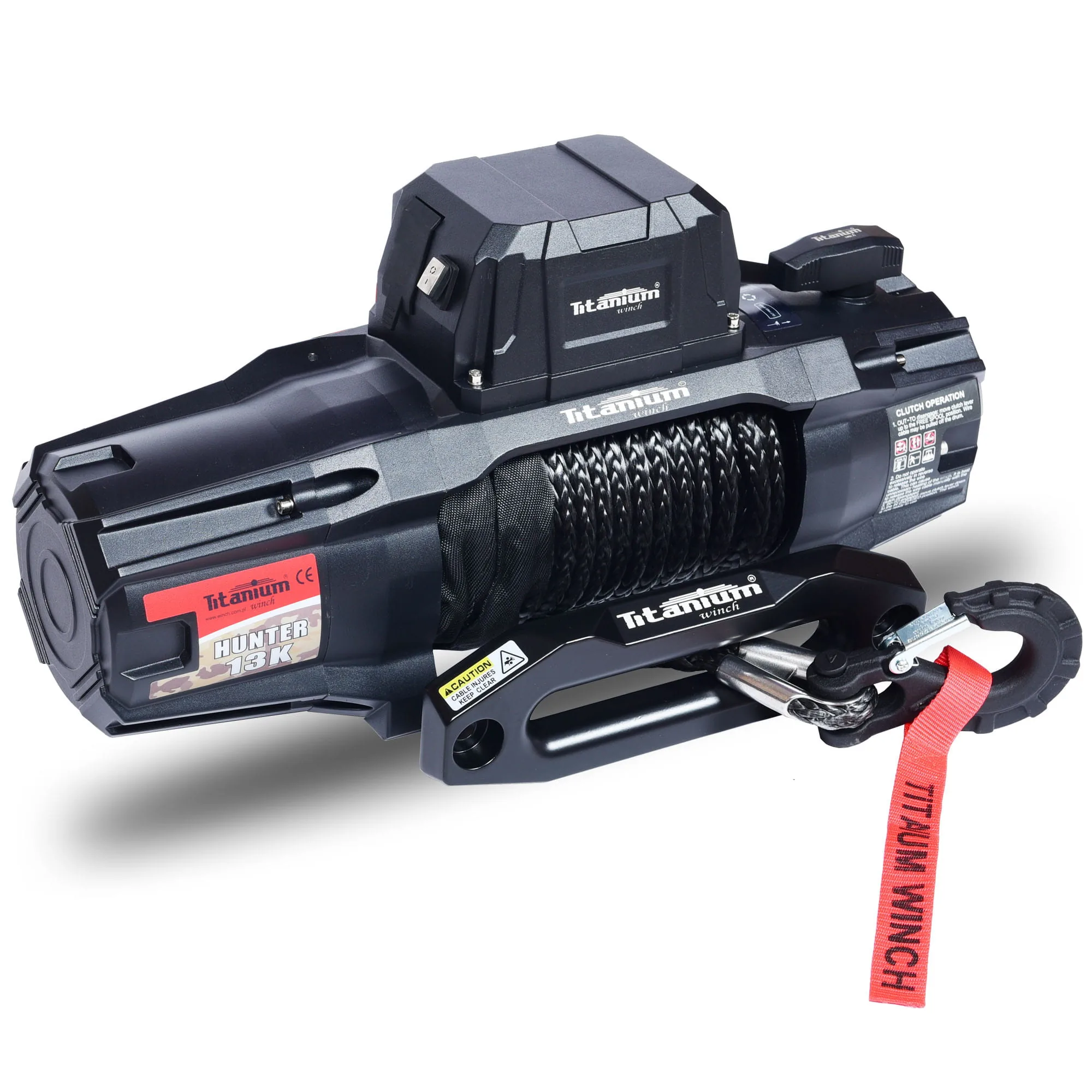 Wyciągarka Hunter 13K 13000 Lbs 12V 450A Titanium