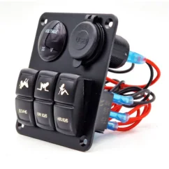 Carling 3x panel włączników akcesoriów gniazdo USB woltomierz 12V