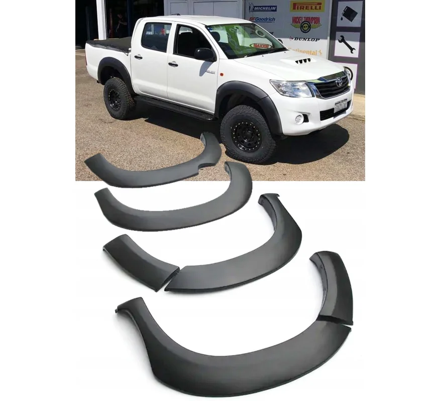 TOYOTA HILUX VIGO (11-15) 4D POSZERZENIA NADKOLI FENDERY 2 cm