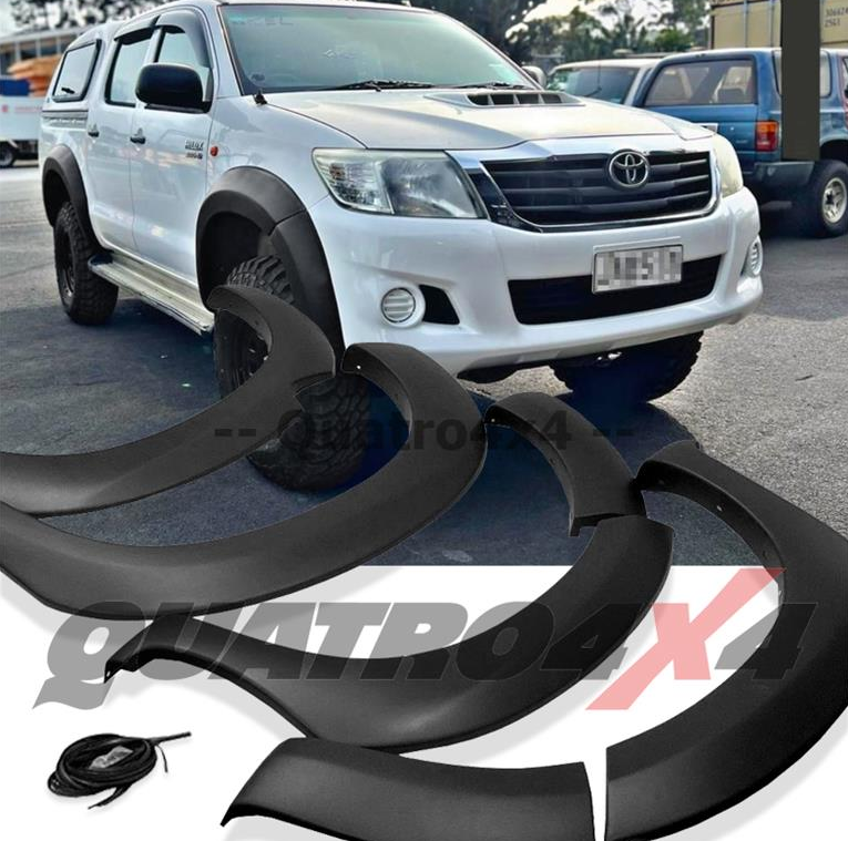 TOYOTA HILUX VIGO (04-11) 4D POSZERZENIA NADKOLI FENDERY 7 cm